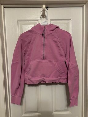 lululemon athletica Pink scuba with hood